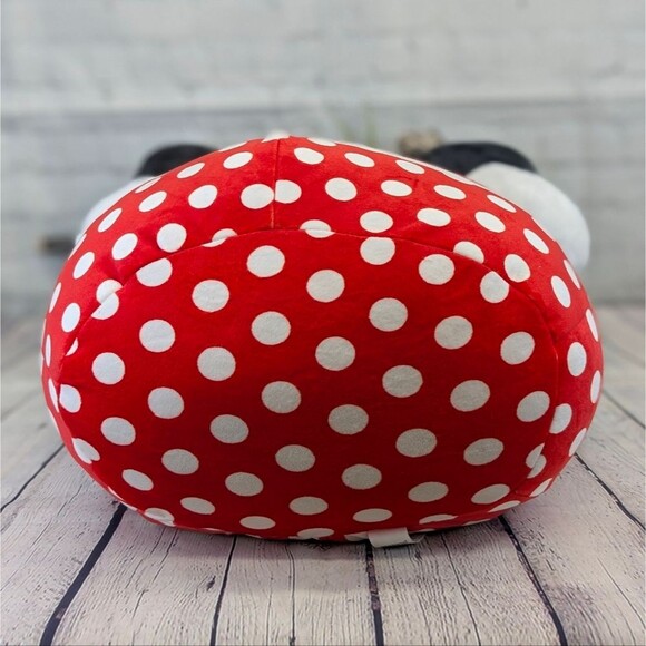 Disney Minnie Mouse 16" Squishmallow - Red Polka Dot Bow with Puffy Earmuffs - Picture 5 of 10
